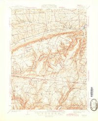 Powell Pennsylvania Historical topographic map, 1:62500 scale, 15 X 15 Minute, Year 1945