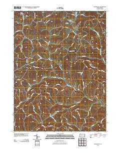 Prosperity Pennsylvania Historical topographic map, 1:24000 scale, 7.5 X 7.5 Minute, Year 2010