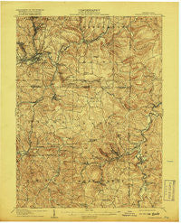 Punxsutawney Pennsylvania Historical topographic map, 1:62500 scale, 15 X 15 Minute, Year 1906