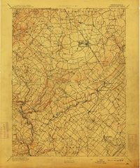 Quakertown Pennsylvania Historical topographic map, 1:62500 scale, 15 X 15 Minute, Year 1894