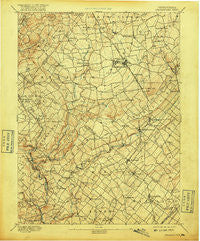 Quakertown Pennsylvania Historical topographic map, 1:62500 scale, 15 X 15 Minute, Year 1894