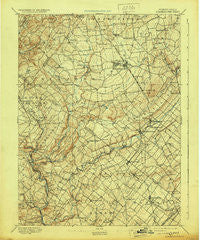 Quakertown Pennsylvania Historical topographic map, 1:62500 scale, 15 X 15 Minute, Year 1894