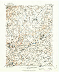 Quakertown Pennsylvania Historical topographic map, 1:62500 scale, 15 X 15 Minute, Year 1888