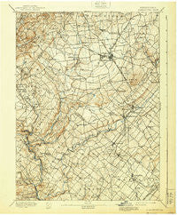 Quakertown Pennsylvania Historical topographic map, 1:62500 scale, 15 X 15 Minute, Year 1894