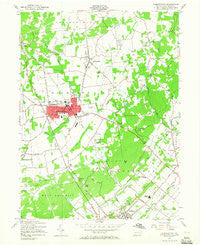 Quakertown Pennsylvania Historical topographic map, 1:24000 scale, 7.5 X 7.5 Minute, Year 1957