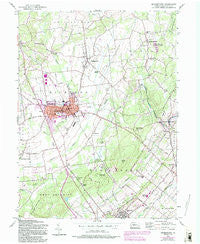 Quakertown Pennsylvania Historical topographic map, 1:24000 scale, 7.5 X 7.5 Minute, Year 1957