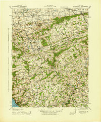 Quarryville Pennsylvania Historical topographic map, 1:62500 scale, 15 X 15 Minute, Year 1943