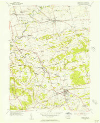 Quarryville Pennsylvania Historical topographic map, 1:24000 scale, 7.5 X 7.5 Minute, Year 1955
