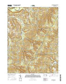 Rachelwood Pennsylvania Current topographic map, 1:24000 scale, 7.5 X 7.5 Minute, Year 2016