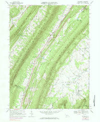 Rainsburg Pennsylvania Historical topographic map, 1:24000 scale, 7.5 X 7.5 Minute, Year 1967