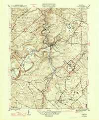 Ramey Pennsylvania Historical topographic map, 1:31680 scale, 7.5 X 7.5 Minute, Year 1947