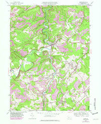 Ramey Pennsylvania Historical topographic map, 1:24000 scale, 7.5 X 7.5 Minute, Year 1945