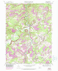 Ramey Pennsylvania Historical topographic map, 1:24000 scale, 7.5 X 7.5 Minute, Year 1945