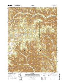 Rathbun Pennsylvania Current topographic map, 1:24000 scale, 7.5 X 7.5 Minute, Year 2016