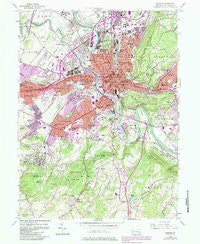 Reading Pennsylvania Historical topographic map, 1:24000 scale, 7.5 X 7.5 Minute, Year 1956