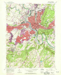 Reading Pennsylvania Historical topographic map, 1:24000 scale, 7.5 X 7.5 Minute, Year 1956