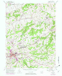 Red Lion Pennsylvania Historical topographic map, 1:24000 scale, 7.5 X 7.5 Minute, Year 1953