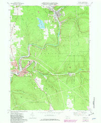 Ridgway Pennsylvania Historical topographic map, 1:24000 scale, 7.5 X 7.5 Minute, Year 1969