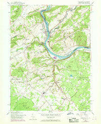 Riegelsville Pennsylvania Historical topographic map, 1:24000 scale, 7.5 X 7.5 Minute, Year 1956