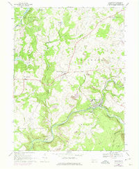 Rockwood Pennsylvania Historical topographic map, 1:24000 scale, 7.5 X 7.5 Minute, Year 1968