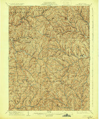 Rogersville Pennsylvania Historical topographic map, 1:62500 scale, 15 X 15 Minute, Year 1905