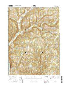 Rome Pennsylvania Current topographic map, 1:24000 scale, 7.5 X 7.5 Minute, Year 2016