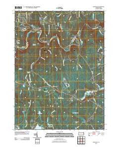 Rowland Pennsylvania Historical topographic map, 1:24000 scale, 7.5 X 7.5 Minute, Year 2010