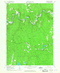 Rowland Pennsylvania Historical topographic map, 1:24000 scale, 7.5 X 7.5 Minute, Year 1966