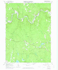 Rowland Pennsylvania Historical topographic map, 1:24000 scale, 7.5 X 7.5 Minute, Year 1966