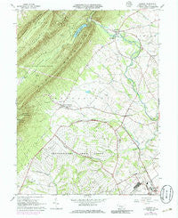 Roxbury Pennsylvania Historical topographic map, 1:24000 scale, 7.5 X 7.5 Minute, Year 1966