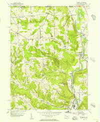 Russell Pennsylvania Historical topographic map, 1:24000 scale, 7.5 X 7.5 Minute, Year 1954