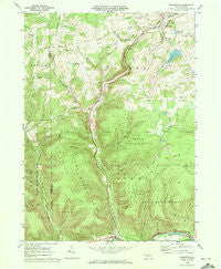 Sabinsville Pennsylvania Historical topographic map, 1:24000 scale, 7.5 X 7.5 Minute, Year 1969