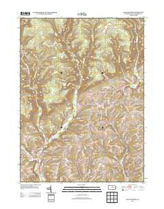 Salladasburg Pennsylvania Historical topographic map, 1:24000 scale, 7.5 X 7.5 Minute, Year 2013