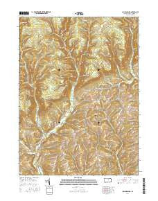 Salladasburg Pennsylvania Current topographic map, 1:24000 scale, 7.5 X 7.5 Minute, Year 2016
