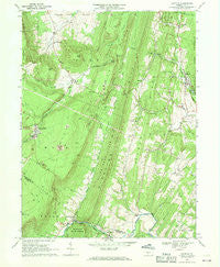 Saltillo Pennsylvania Historical topographic map, 1:24000 scale, 7.5 X 7.5 Minute, Year 1968