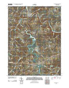 Saltsburg Pennsylvania Historical topographic map, 1:24000 scale, 7.5 X 7.5 Minute, Year 2010