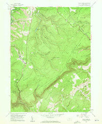 Sandy Ridge Pennsylvania Historical topographic map, 1:24000 scale, 7.5 X 7.5 Minute, Year 1958