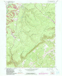 Sandy Ridge Pennsylvania Historical topographic map, 1:24000 scale, 7.5 X 7.5 Minute, Year 1958