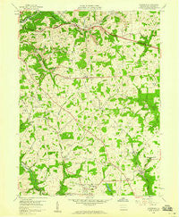 Saxonburg Pennsylvania Historical topographic map, 1:24000 scale, 7.5 X 7.5 Minute, Year 1958