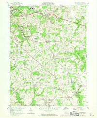 Saxonburg Pennsylvania Historical topographic map, 1:24000 scale, 7.5 X 7.5 Minute, Year 1958