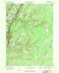 Saxton Pennsylvania Historical topographic map, 1:24000 scale, 7.5 X 7.5 Minute, Year 1968