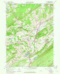 Saylorsburg Pennsylvania Historical topographic map, 1:24000 scale, 7.5 X 7.5 Minute, Year 1960