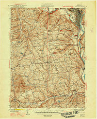 Sayre Pennsylvania Historical topographic map, 1:62500 scale, 15 X 15 Minute, Year 1948
