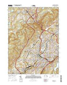 Scranton Pennsylvania Current topographic map, 1:24000 scale, 7.5 X 7.5 Minute, Year 2016