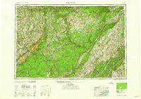 Scranton Pennsylvania Historical topographic map, 1:250000 scale, 1 X 2 Degree, Year 1959