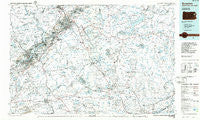 Scranton Pennsylvania Historical topographic map, 1:100000 scale, 30 X 60 Minute, Year 1986
