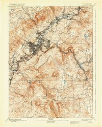 Scranton Pennsylvania Historical topographic map, 1:62500 scale, 15 X 15 Minute, Year 1893