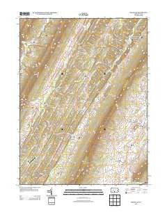 Shade Gap Pennsylvania Historical topographic map, 1:24000 scale, 7.5 X 7.5 Minute, Year 2013
