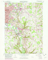 Sharon East Pennsylvania Historical topographic map, 1:24000 scale, 7.5 X 7.5 Minute, Year 1958