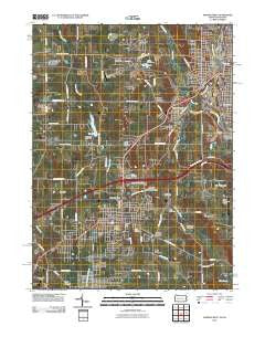 Sharon West Pennsylvania Historical topographic map, 1:24000 scale, 7.5 X 7.5 Minute, Year 2010